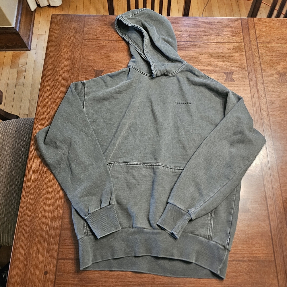 I Love Ugly Gray Hoodie Swestshirt Medium